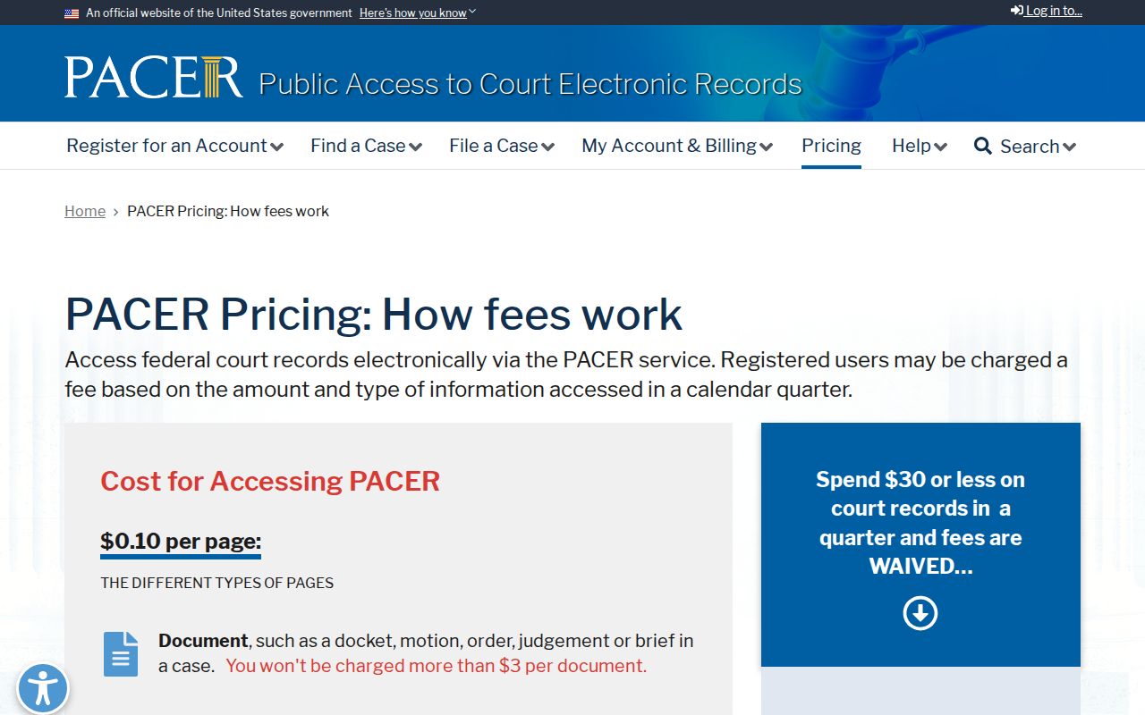 Federal docket access information for an Eastern Oklahoma matter